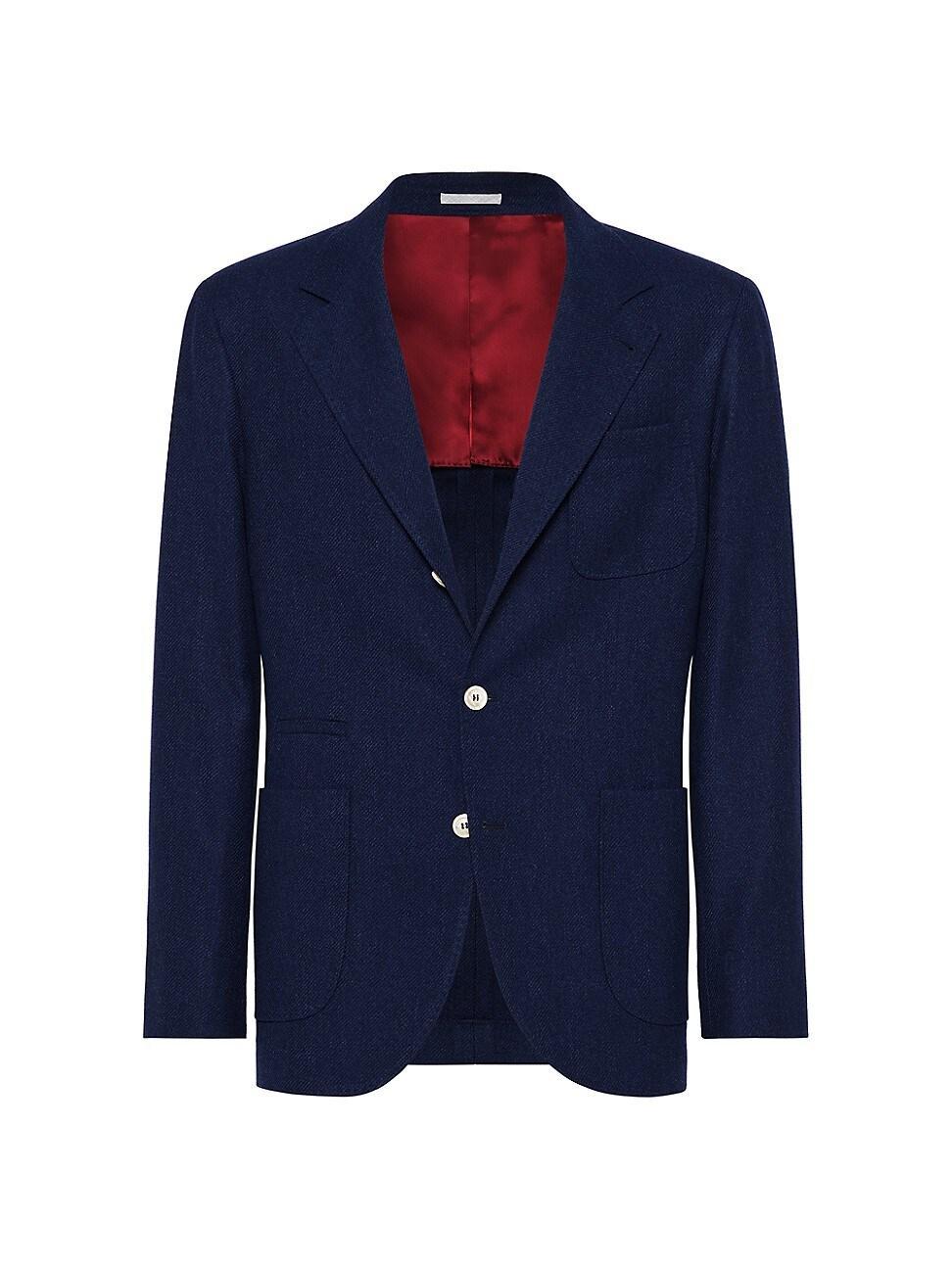 Mens Wool, Silk and Cashmere Blazer Product Image