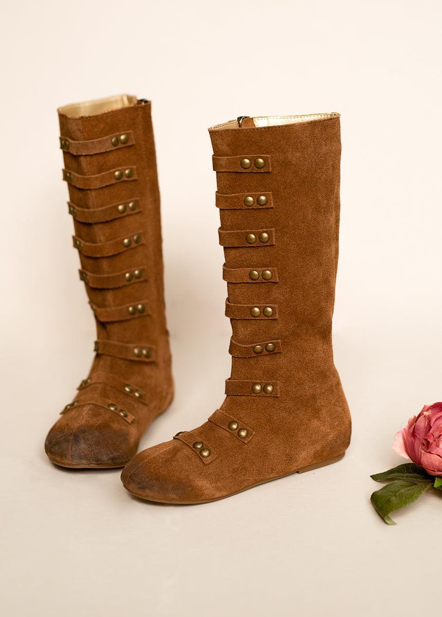 Freya Leather Boot in Chestnut Product Image