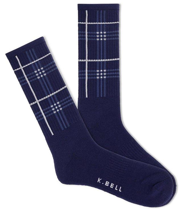 K. Bell Charlie Plaid Crew Dress Socks Product Image