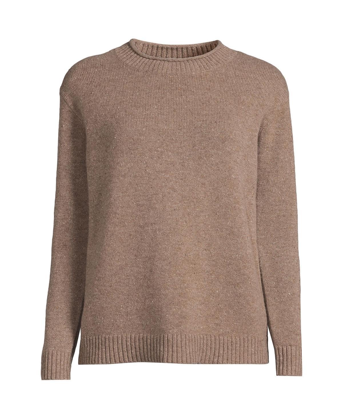 Lands End Womens Cashmere Easy Fit Crew Neck Sweater Product Image