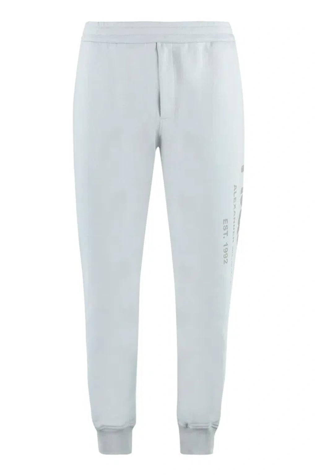 Men's Logo Print Sweatpants In Blue Product Image