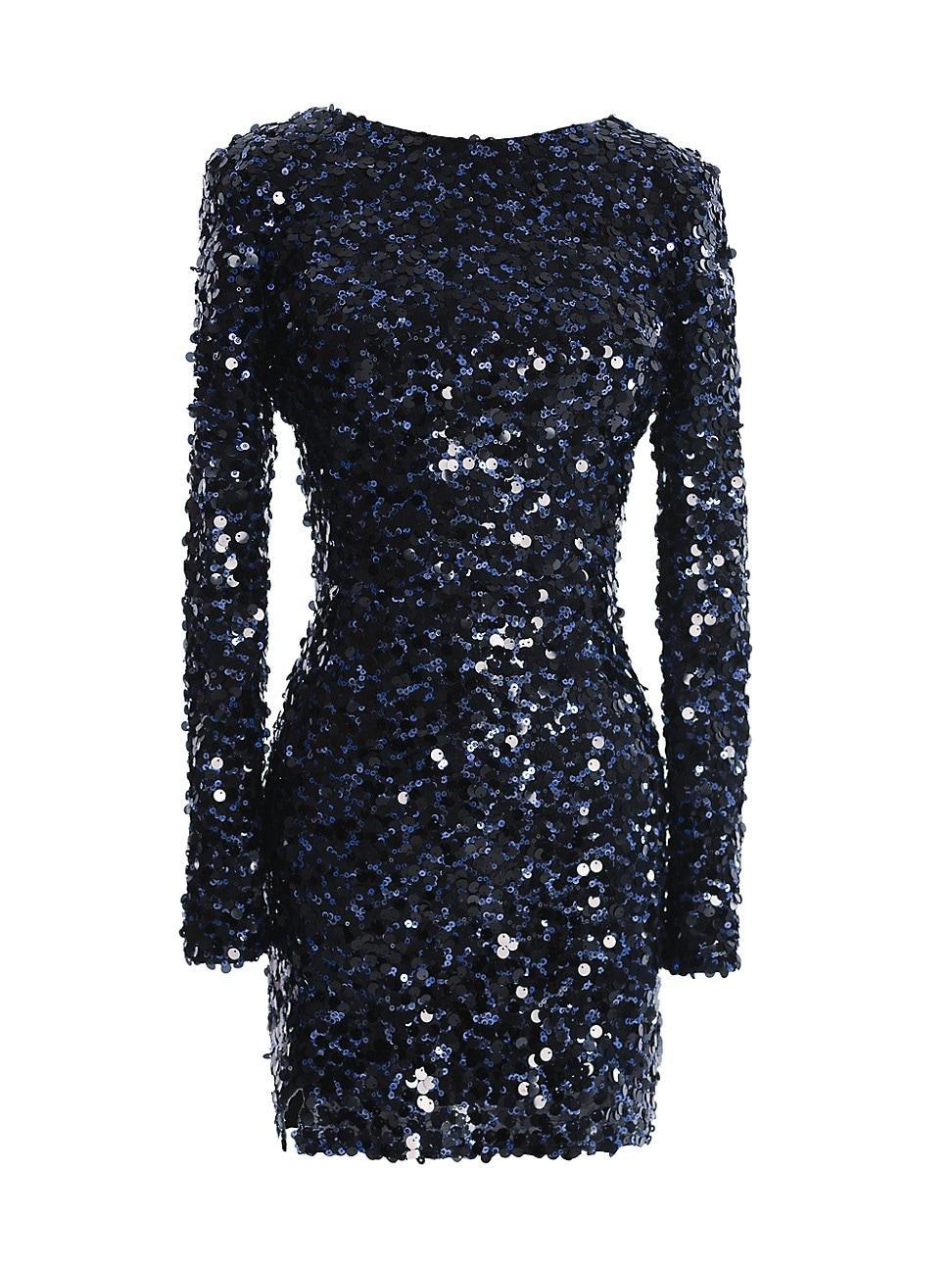 Womens Nathalia Sequined Minidress Product Image