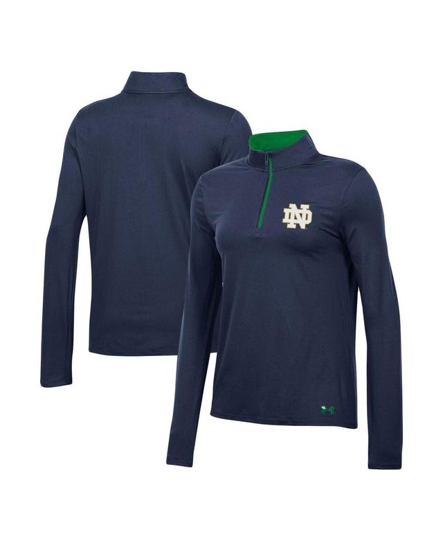 Womens Under Armour Navy Notre Dame Fighting Irish Gameday Knockout Quarter-Zip Top Product Image