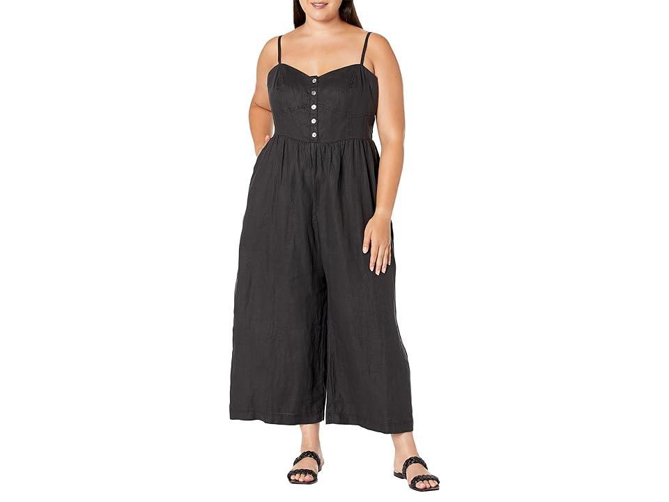 Madewell Plus Sleeveless Wide-Leg Jumpsuit in 100% Linen (True ) Women's Jumpsuit & Rompers One Piece Product Image