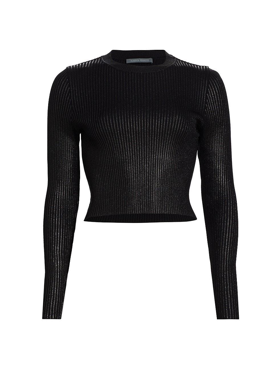 Womens Glazed Cropped Sweater product image