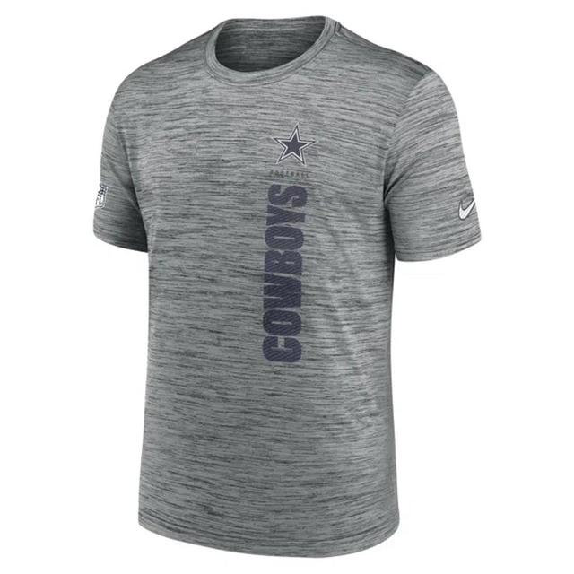 NIKE Men's Gray Dallas Cowboys 2024 Sideline Velocity Performance T-shirt In Grey Product Image