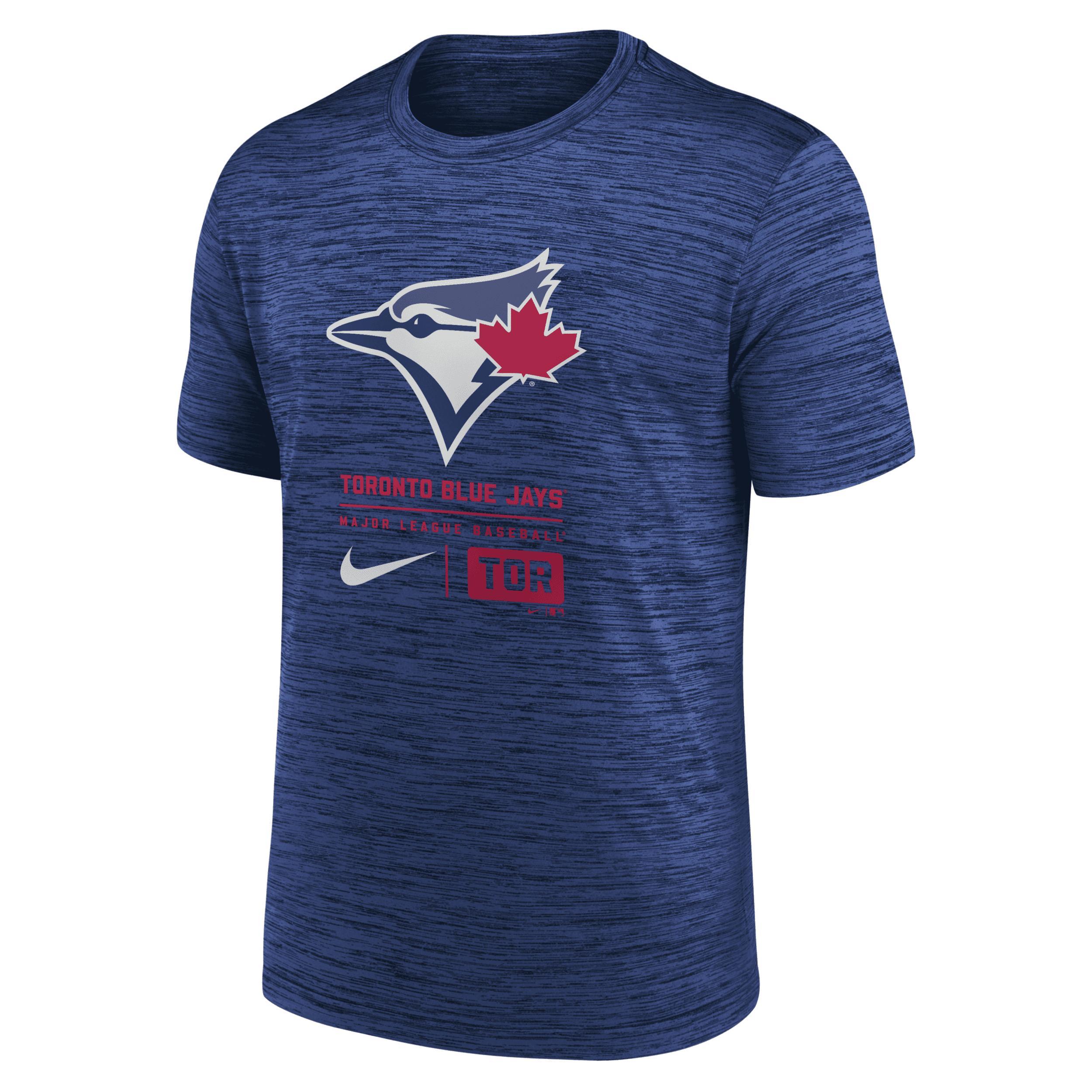 Nike Mens Royal Toronto Blue Jays Large Logo Velocity T-Shirt Product Image