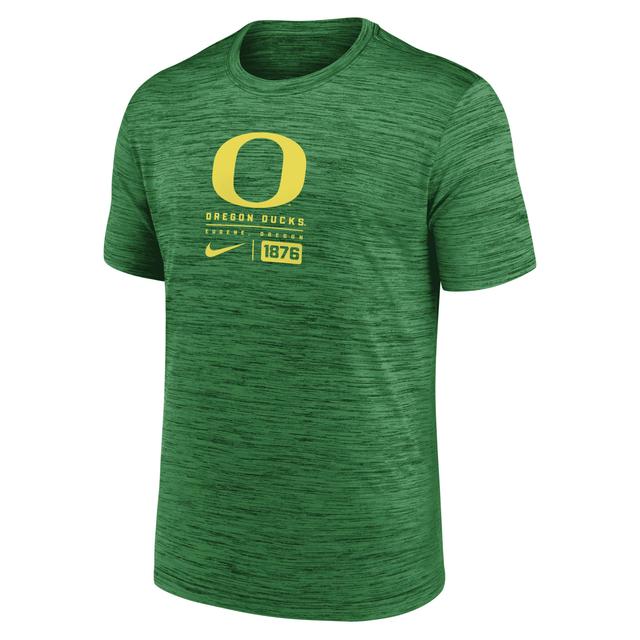 Oregon Ducks Campus Center Block Velocity Nike Mens Dri-FIT College T-Shirt Product Image