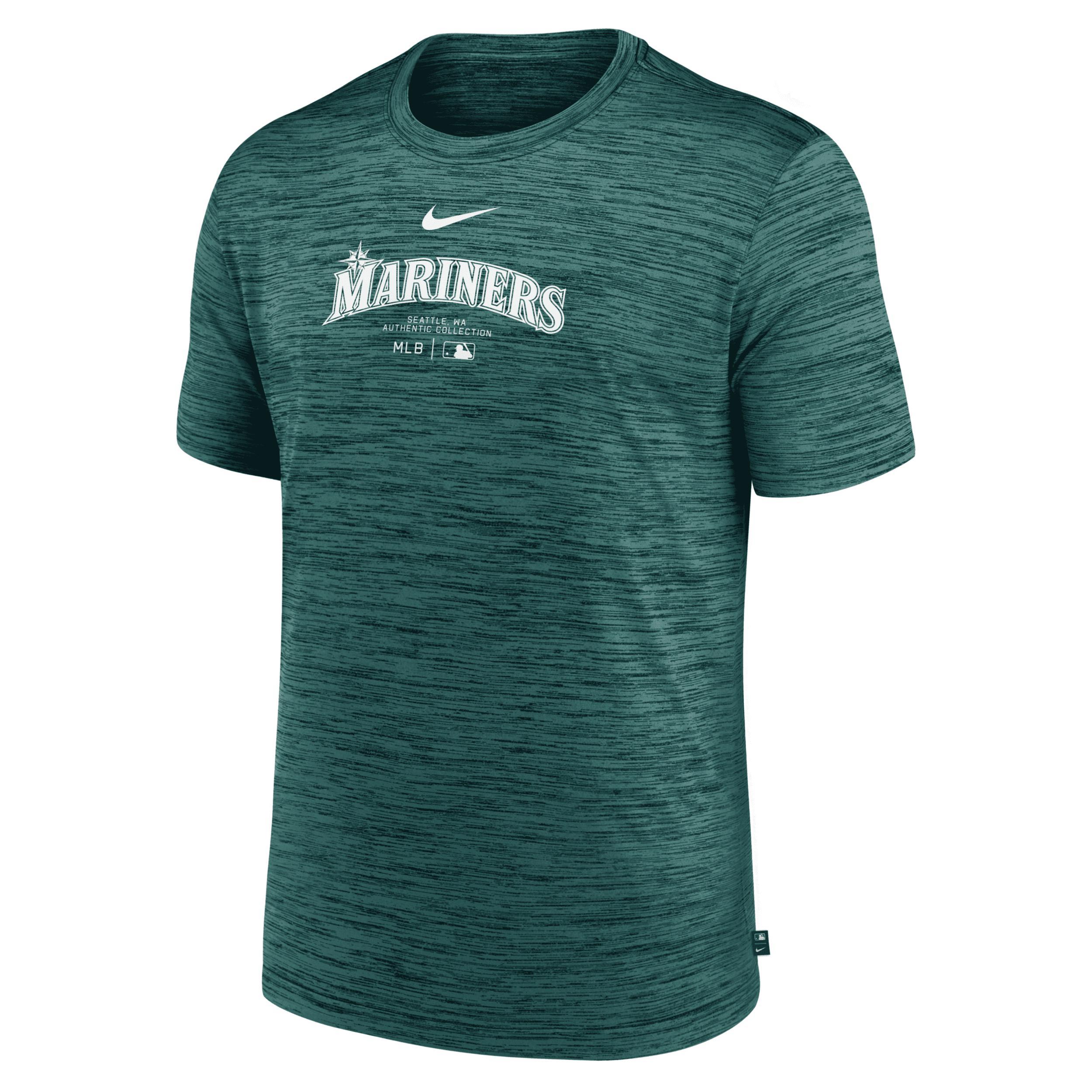 Seattle Mariners Authentic Collection Practice Velocity Nike Men's Dri-FIT MLB T-Shirt Product Image