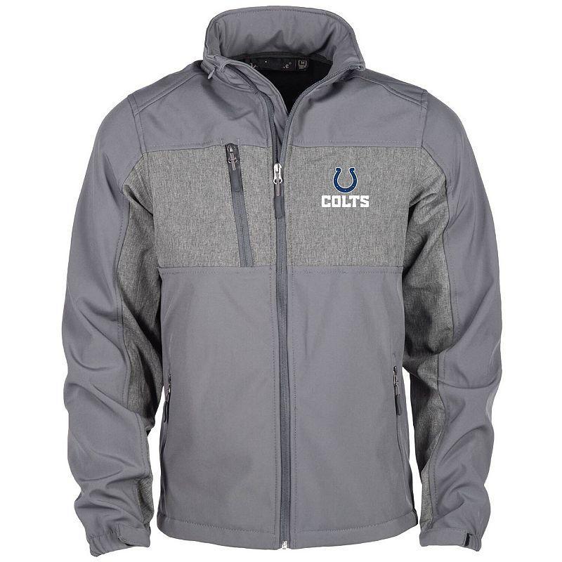 Mens Dunbrooke Graphite Indianapolis Colts Circle Zephyr Softshell Full-Zip Jacket Product Image