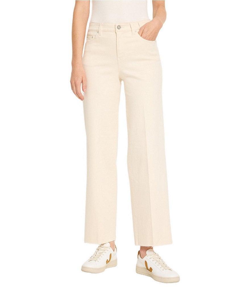 NIC + ZOE Weekend Mid Rise Wide Leg Ankle Jeans Product Image