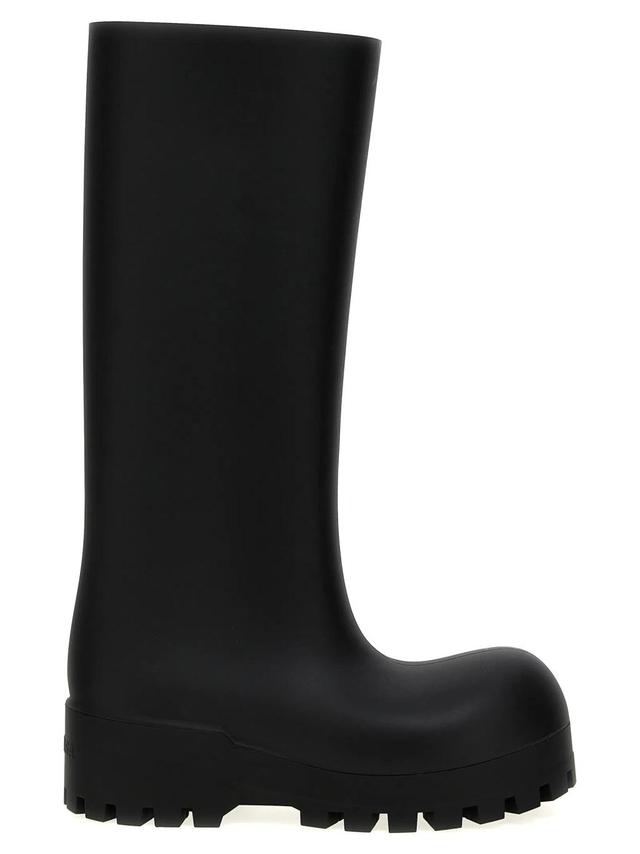 BALENCIAGA Bulldozer Rain Boots In Black Product Image