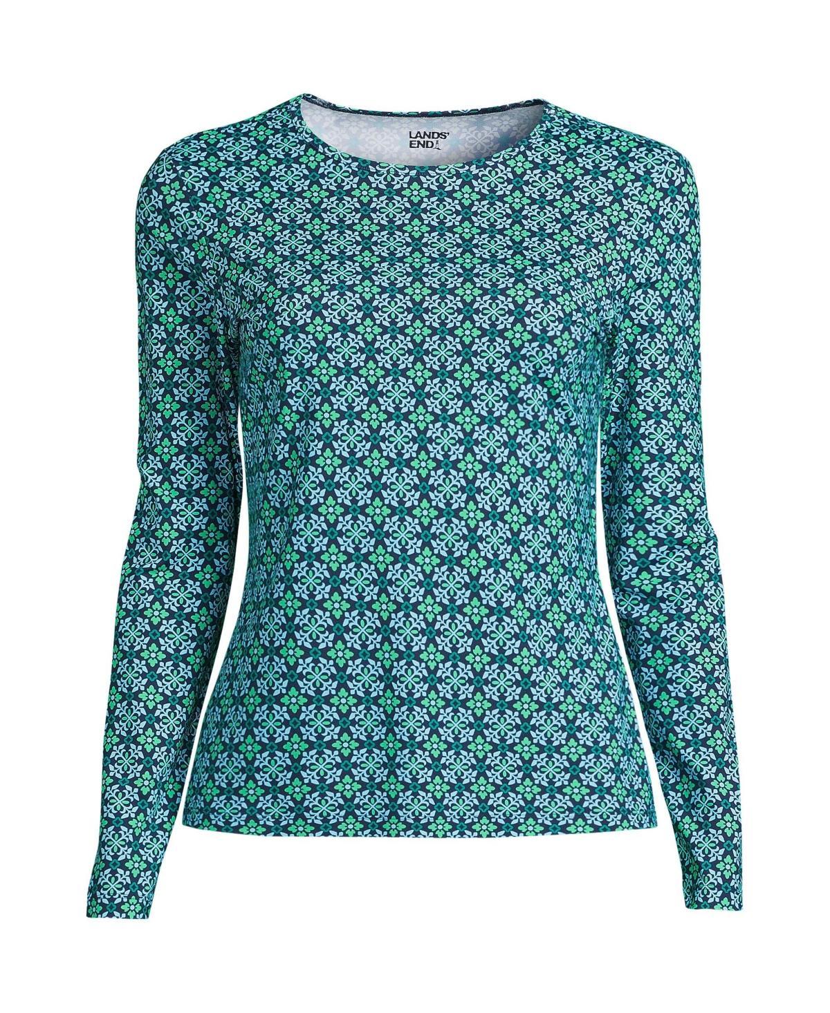 Womens Lands End UPF 50 Long Sleeve Rash Guard Product Image