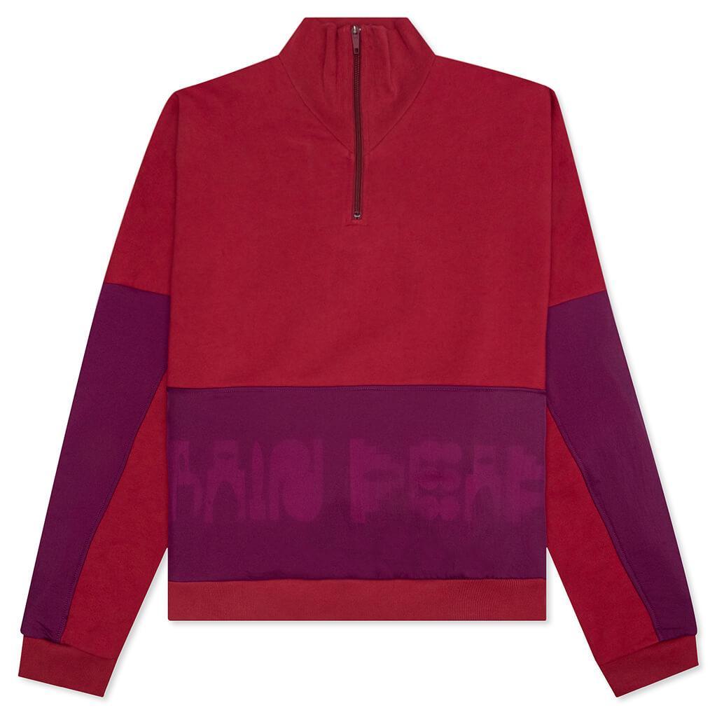 Gastromaniac Overlay Half Zip Fleece - Maroon Male Product Image