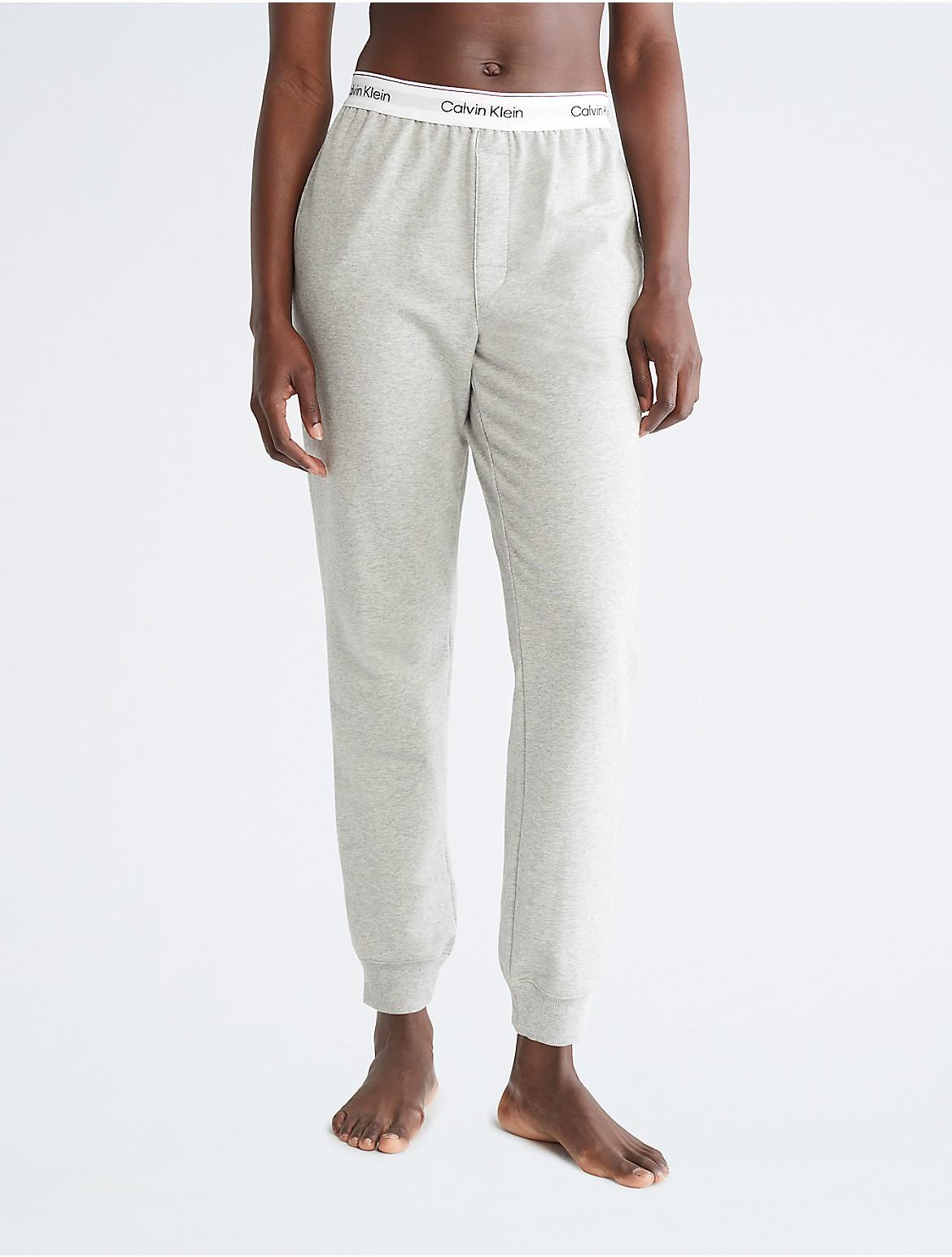 Calvin Klein Womens Modern Cotton Lounge Joggers - Grey - L Product Image