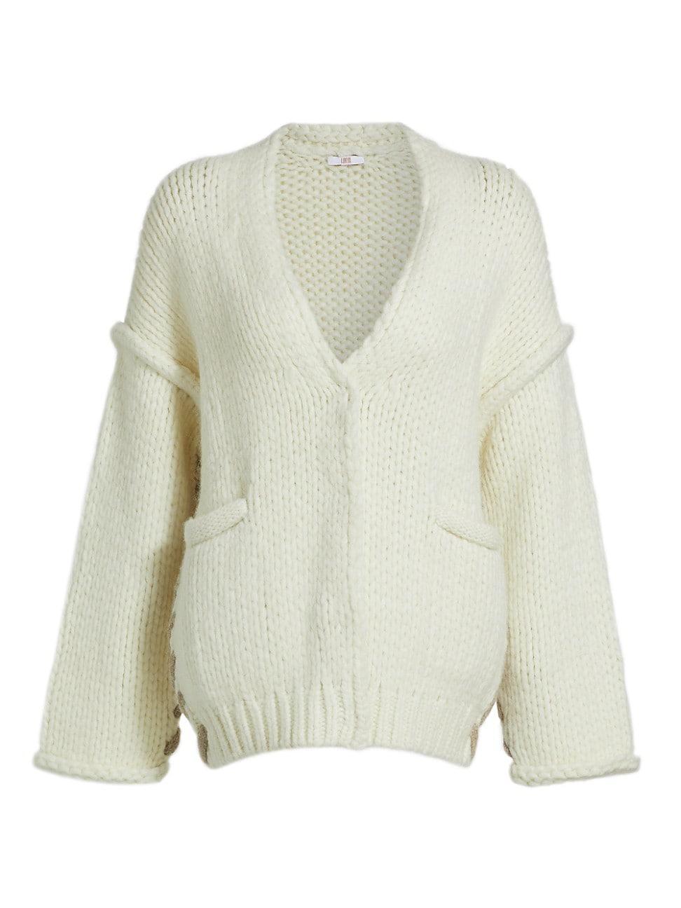 Womens Lofty Wool Whipstitch Cardigan product image