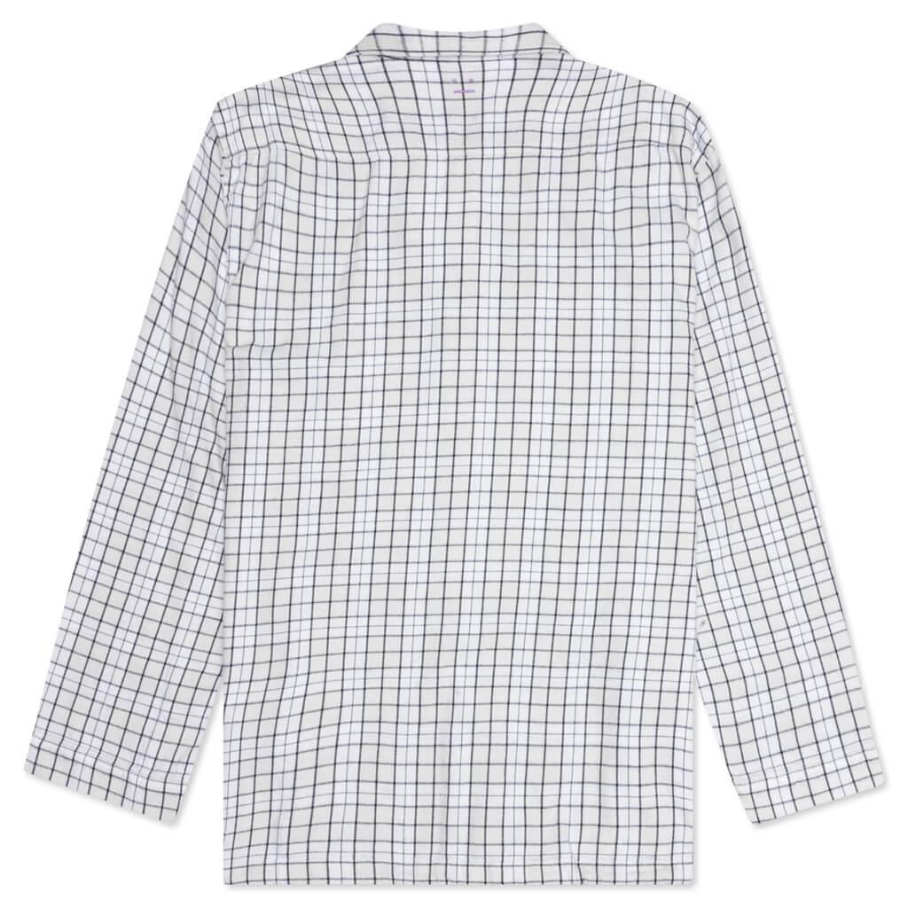 Flannel Shirt - White/Black Male Product Image