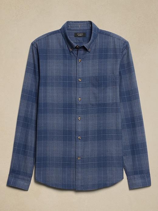 Slim Lightweight Flannel Shirt Product Image