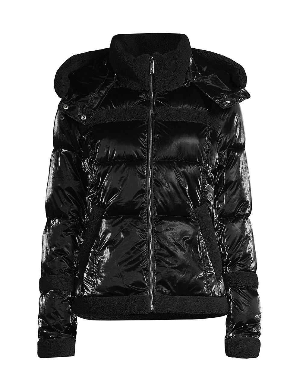 Womens Metallic Puffer Jacket product image