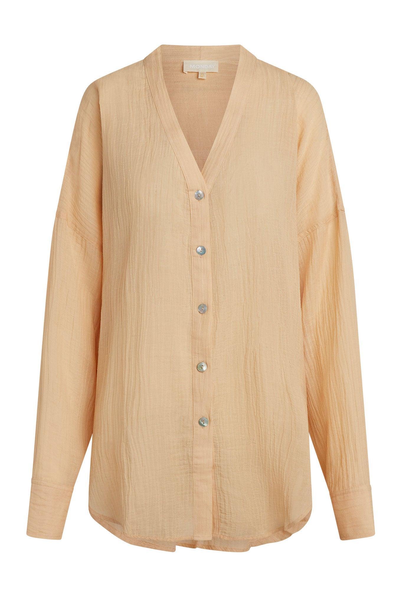 Barcelona Tunic - Raffia Crinkle Linen Product Image