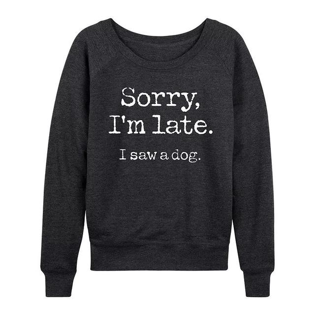 Womens I Saw A Dog Pullover Heather Grey Product Image