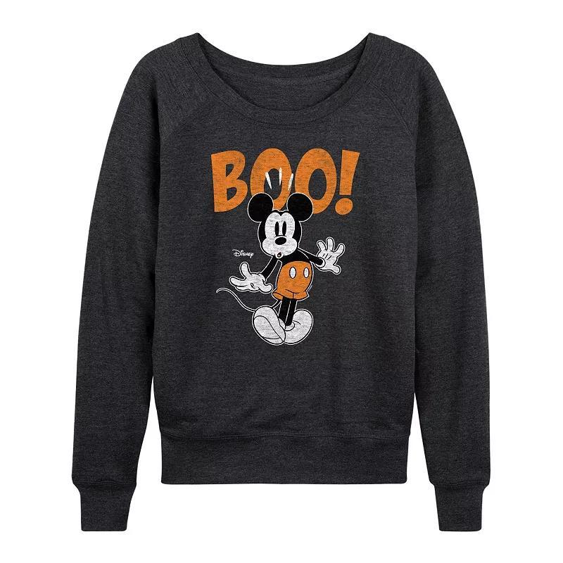 Disneys Mickey Mouse Womens Boo Pullover Heather Grey Product Image