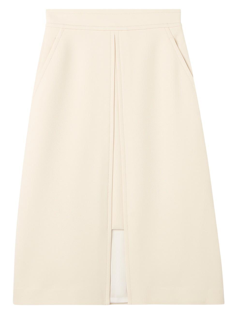 Womens Collection Line Crepe Midi-Skirt Product Image