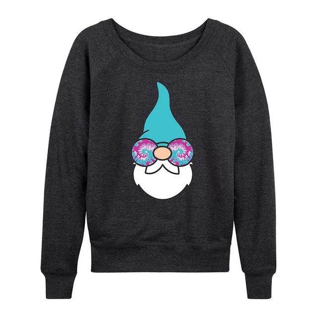 Womens Cat Gnome Slouchy Graphic Sweatshirt Heather Grey Product Image