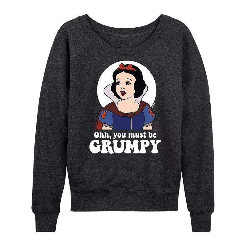 Disneys Snow White and the Seven Dwarfs Womens Grumpy Lightweight French Terry Sweatshirt, Girls Product Image