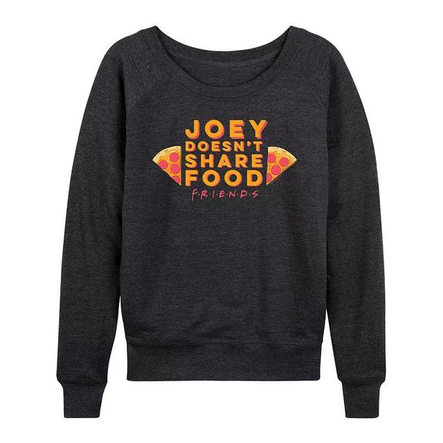 Womens Friends Joey Doesnt Share Food Lightweight French Terry Sweatshirt Heather Grey Product Image