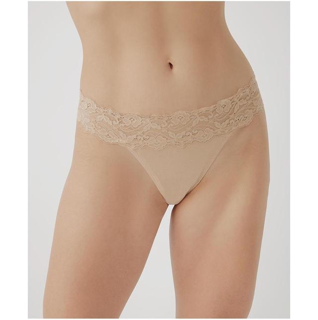 Pact Womens Lace Waist Thong 3-Pack Product Image