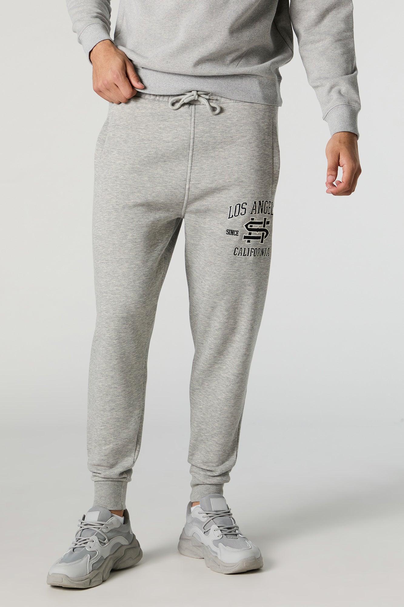 Chenille Embroidered Fleece Jogger Male Product Image