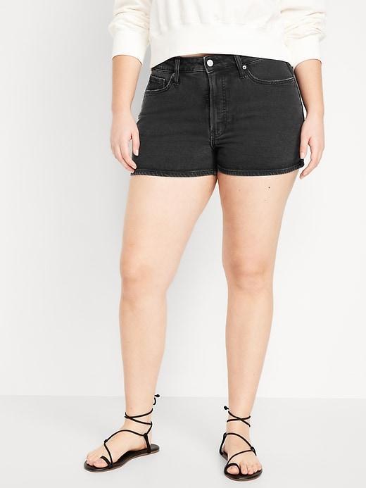 High-Waisted OG Jean Shorts -- 3-inch inseam Product Image