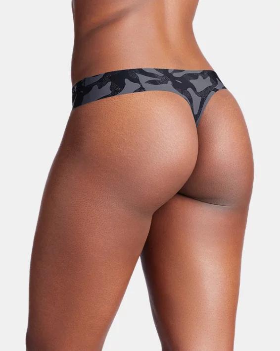 Women's UA Pure Stretch 3-Pack Printed No Show Thong Product Image