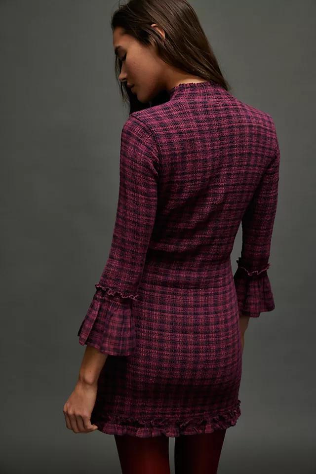 Autumn Chill Plaid Mini Dress Product Image