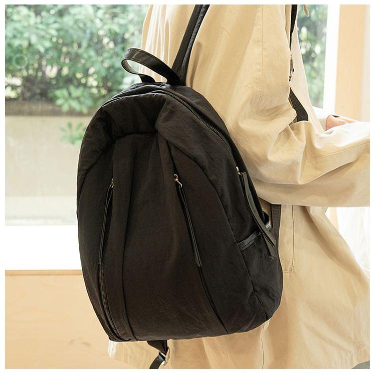 Plain Nylon Laptop Backpack Product Image