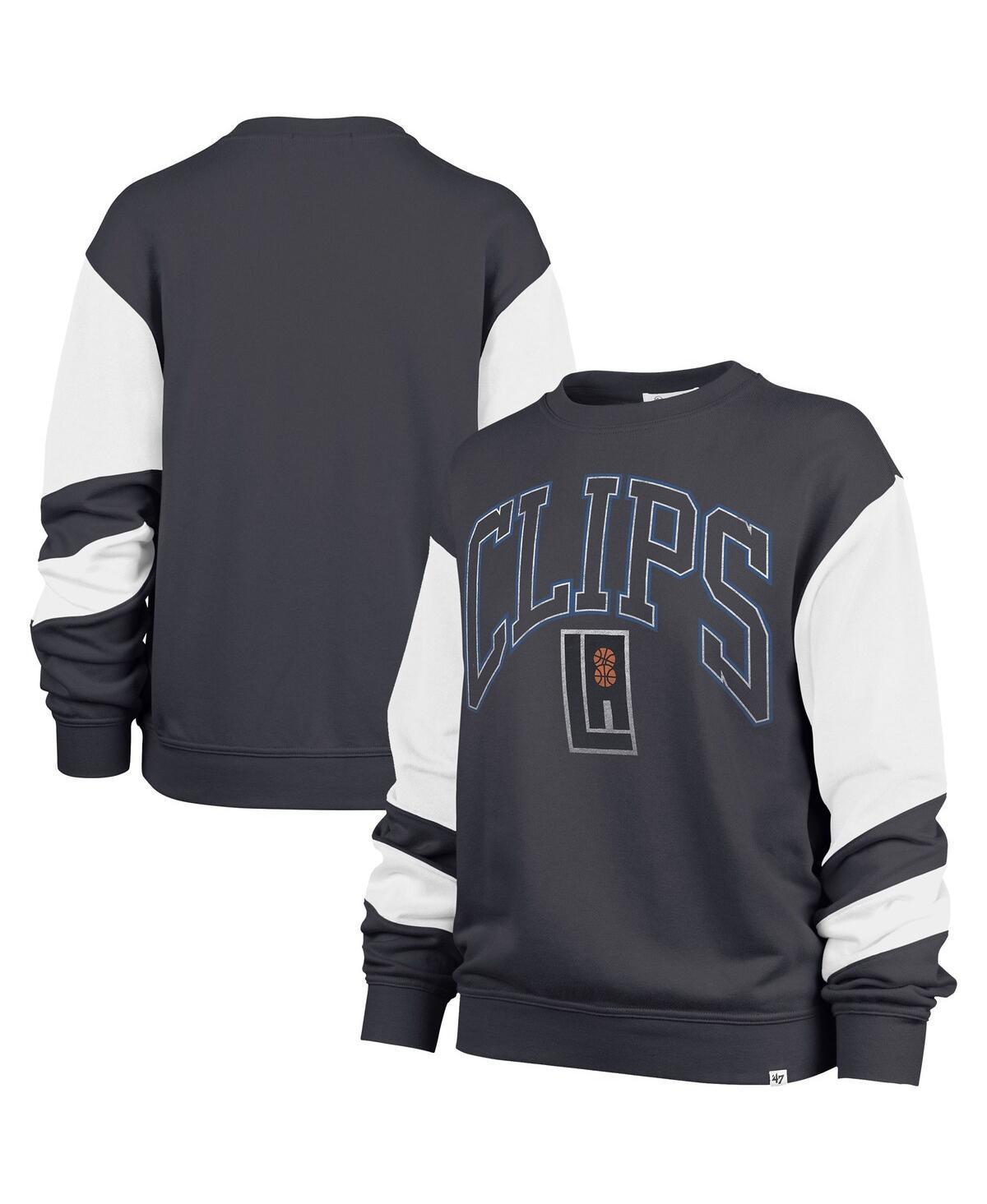 Womens 47 Brand Gray La Clippers 2023/24 City Edition Nova Crew Sweatshirt Product Image