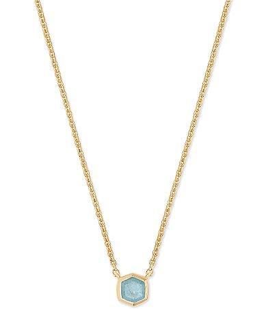 Kendra Scott Davie Pave Sterling Silver Short Pendant Necklace Product Image