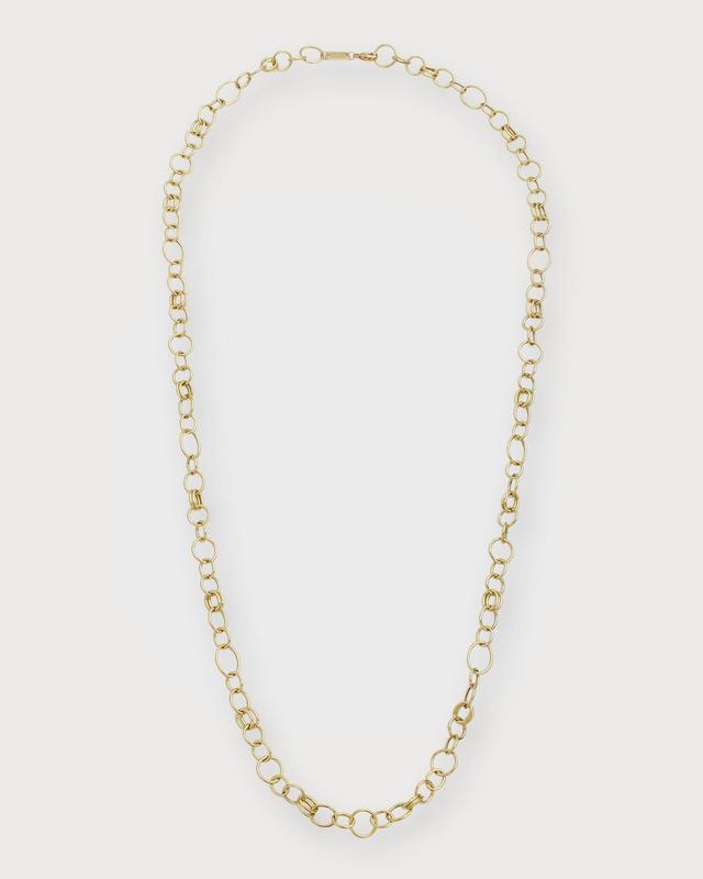 Womens Classico Long 18K Yellow Smooth Chain Necklace Product Image