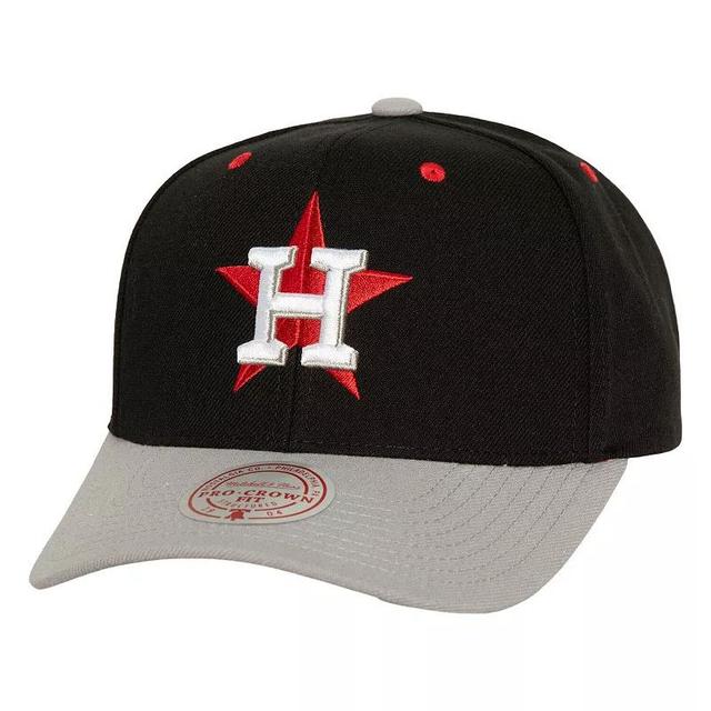 Mens Mitchell & Ness Houston Astros Bred Pro Adjustable Hat Product Image