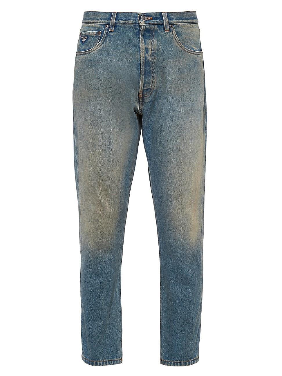 Mens Five-Pocket Denim Jeans Product Image