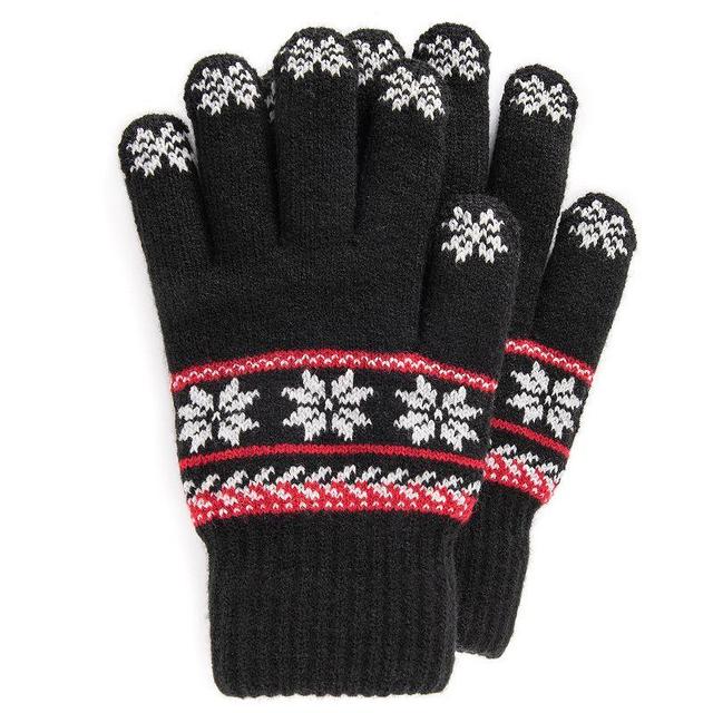 Womens MUK LUKS Fairisle Lined Touchscreen Gloves Product Image