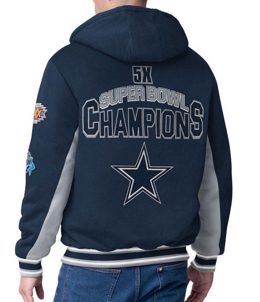 Dallas Cowboys No Huddle Varsity Full-Zip Hoodie Product Image