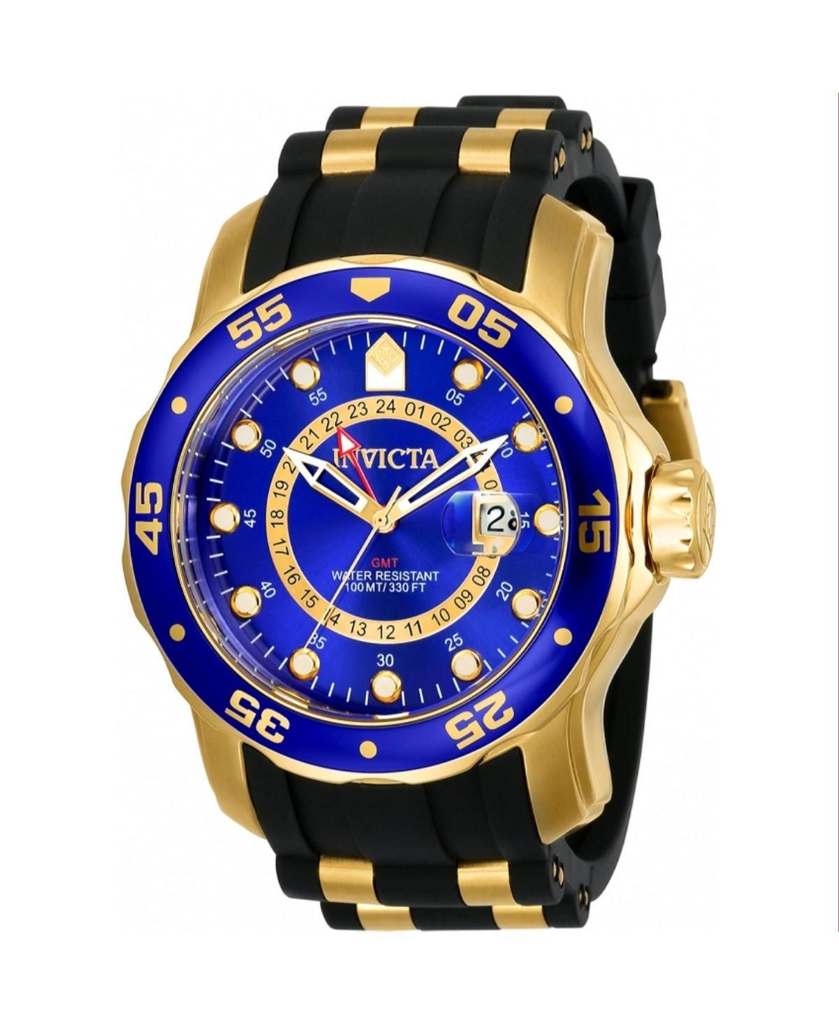 Invicta Mens 6993 Pro Diver Quartz Gmt Blue Dial Watch - Blue Product Image