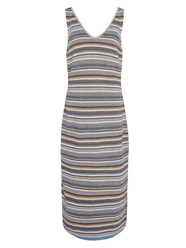 Womens Blakeney Stripe Cotton-Blend Knit Midi-Dress Product Image