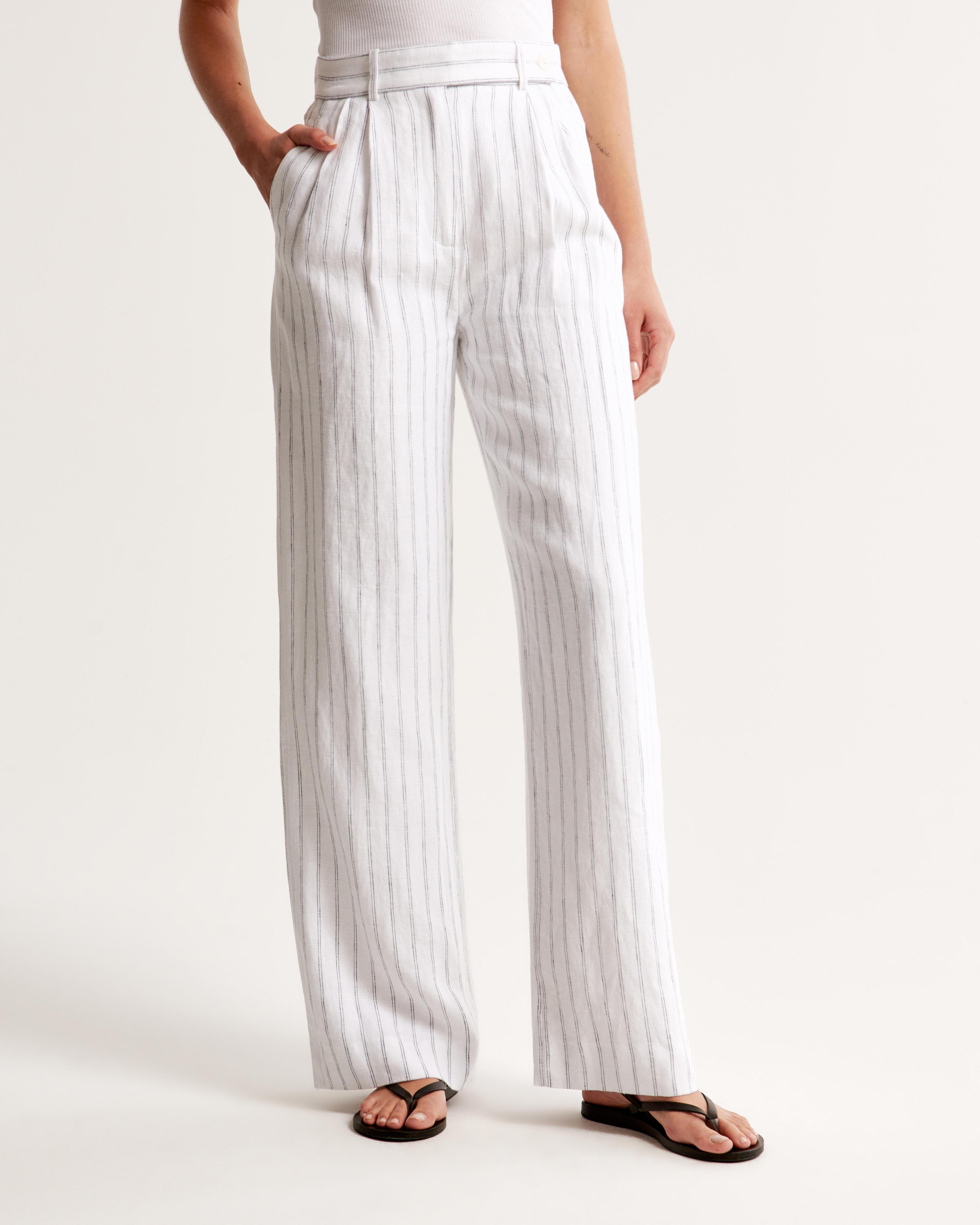 A&F Sloane Tailored Premium Linen Pant Product Image