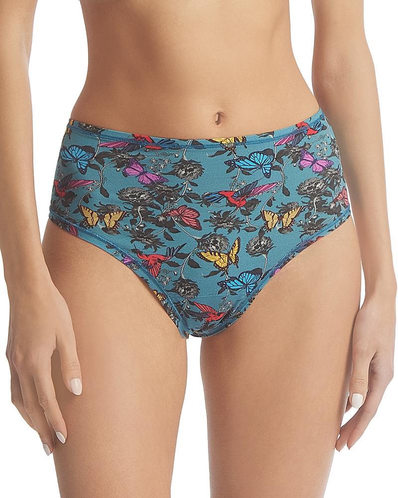 Hanky Panky Womens Play Stretch Printed Hi Rise Thong Underwear PR721924 Product Image