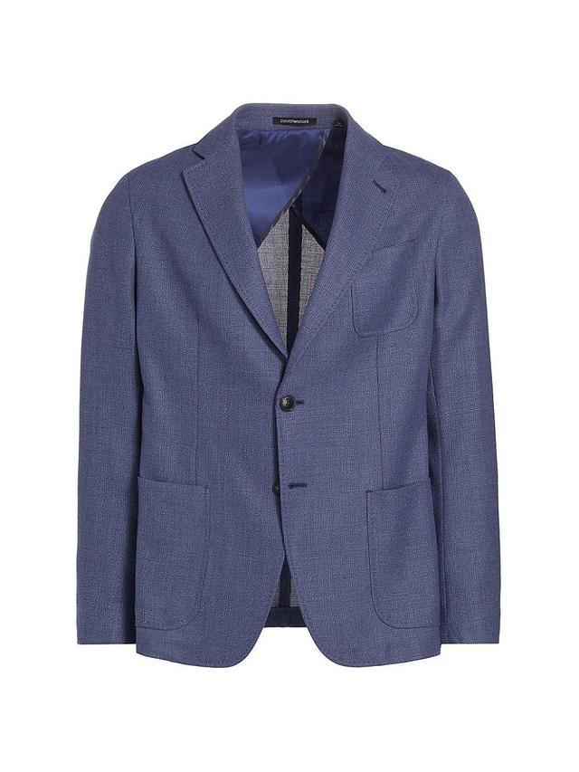 Mens Virgin Wool Single-Breasted Sport Coat Product Image