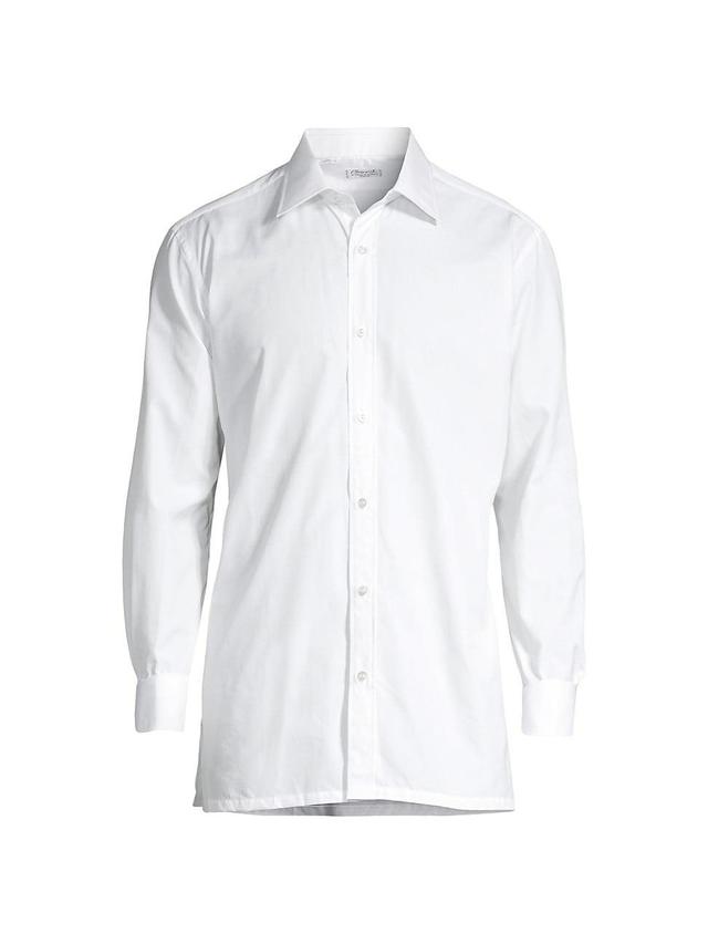 Mens Solid Poplin Dress Shirt Product Image