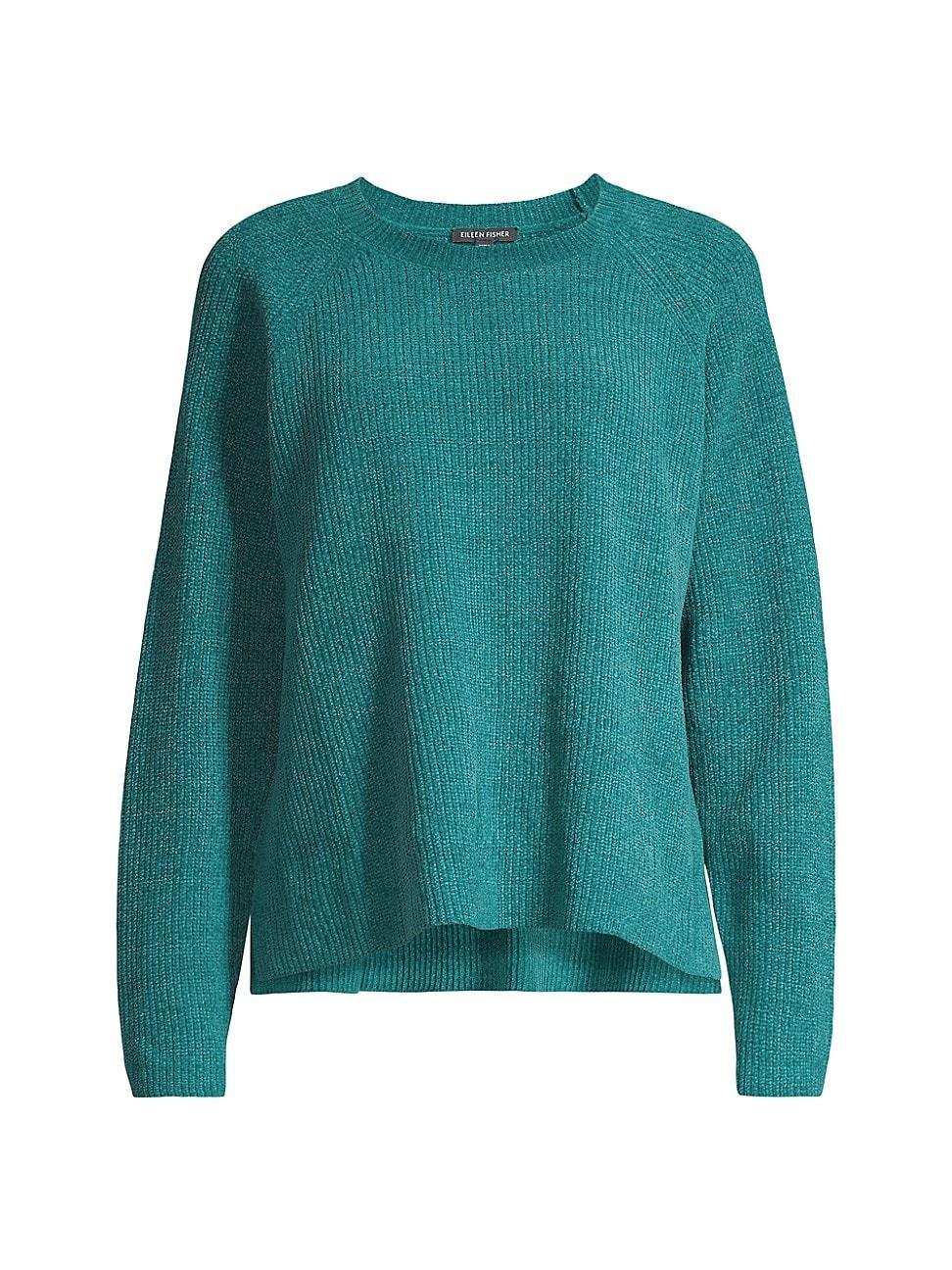 Womens Cotton Crewneck Fisherman Sweater Product Image